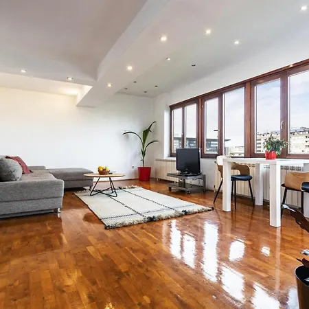 Apartment Spacious Loft With One Bedroom And A Big Terrace Belgrade
